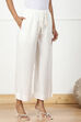 Navy Rayon Palazzo Pants image number 3