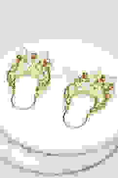 Gold Brass Earrings image number 2