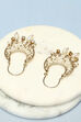 Gold Brass Earrings image number 2