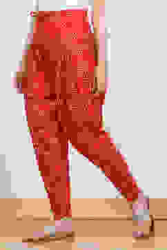 Red Cotton Printed Salwar image number 2