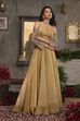 Gold Art Silk Regular Lehenga Set image number 0