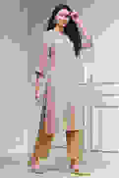 Nude-Toned Metallic Pattern Straight Kurta image number 0