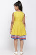 Yellow Cotton Printed Dress image number 5