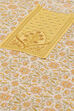Yellow Cotton Handloom Unstitched Suit Set image number 6