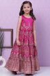 Green Art Silk Flared Lehenga image number 0