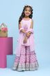 Pink Cotton Printed Straight Garara Suit Set image number 6