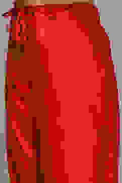 Red & Indigo Rayon Straight Kurta Palazzo Suit Set image number 2