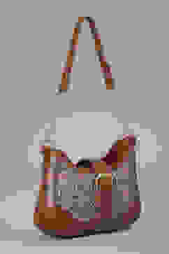 Rust PU Shoulder Bag image number 3