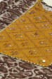 Brown Muslin Unstitched Suit Set image number 1