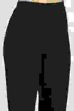 Black Cotton Blend Pants image number 1