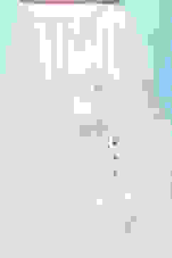 White Poly Chanderi Mirror Work Tiered Lehenga Set image number 2