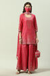 Fuchsia Cotton Sharara Set Kurta Sharara Suit Set image number 5