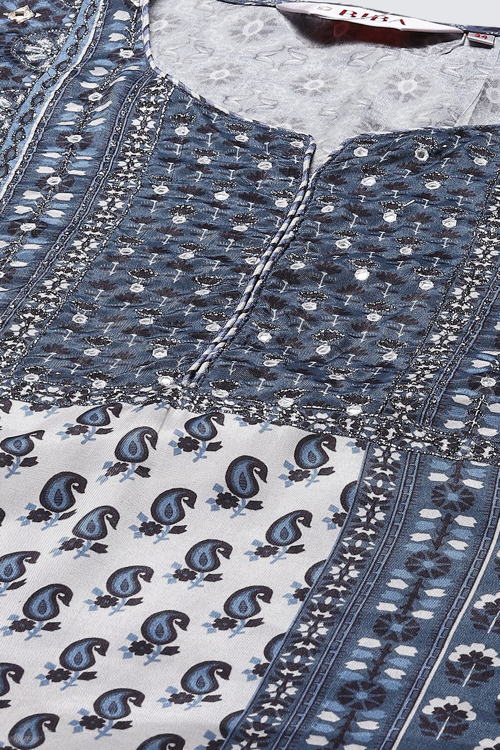 Ivory Viscose A Line Kurta image number 1