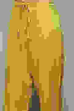 Lime Green Rayon flax Narrow Kurta Pant Suit Set image number 2