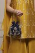 Royal Blue Fabric Potli Bag image number 7