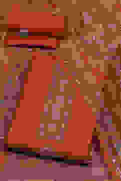 Rust Chanderi Unstitched Suit Set image number 0