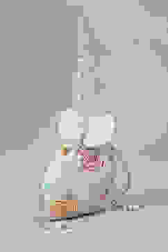 Off White Fabric Potli Bag image number 3