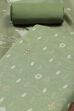 Light Blue Cotton Jamdani Unstitched Suit Set image number 1