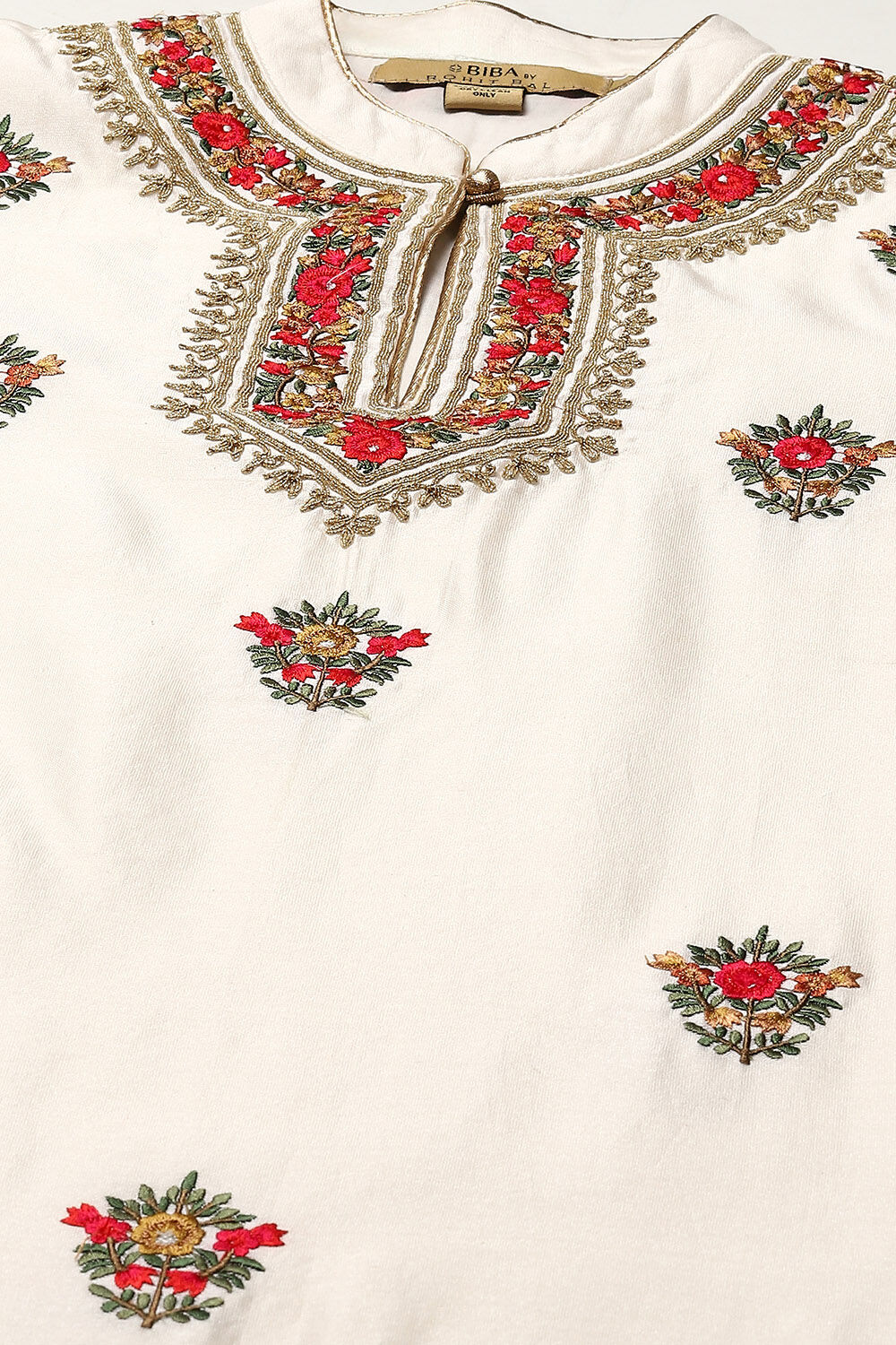 Rohit Bal Black Cotton Blend Straight Kurta Suit Set image number 1