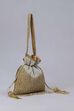 Gold Fabric Potli Bag image number 3