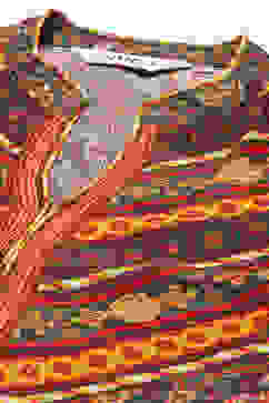 Rust Bottle Green Rayon Straight Printed Kurta image number 1