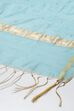 Blue Art Silk Yarndyed Dupatta image number 1