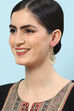Gold Brass Earrings image number 3