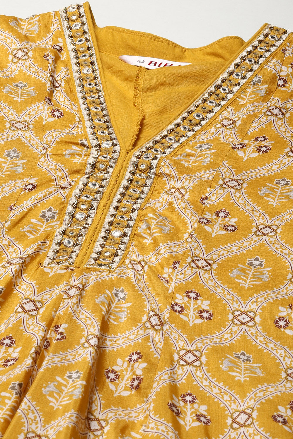 Yellow Modal Anarkali Kurta Churidar Suit Set image number 1