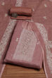 Coral Cotton Printed Embroidered Unstitched Suit Set image number 0