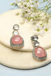 Light Pink Brass earrings image number 0