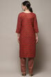 Green Cotton Unstitched Suit set image number 6