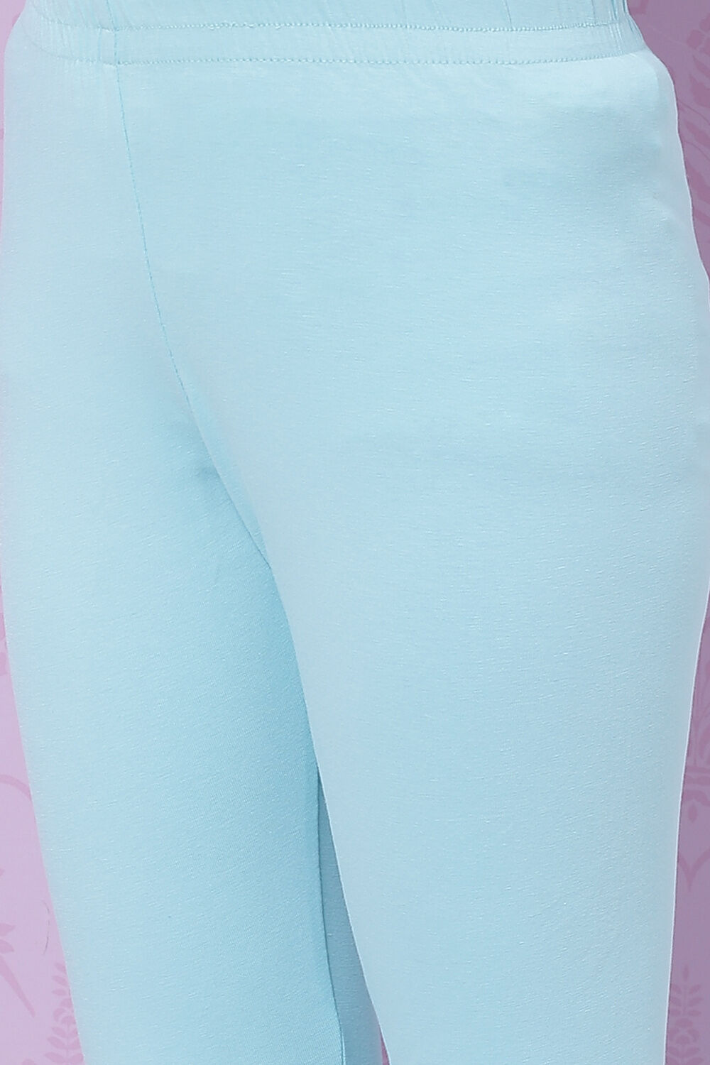 Sky Blue Art Silk Anarkali Kurta Churidar Suit Set image number 7