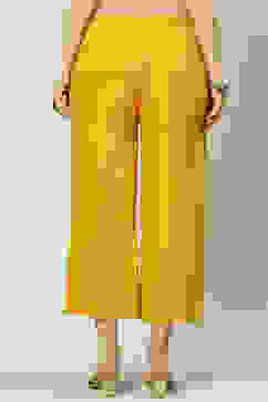 Mustard Rayon Palazzo image number 4