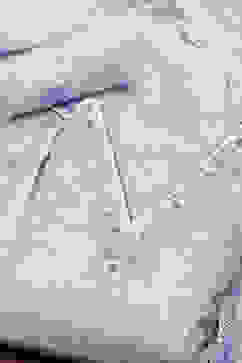 Lavender Cotton Kota Hand Embroidered Unstitched Suit Set image number 1