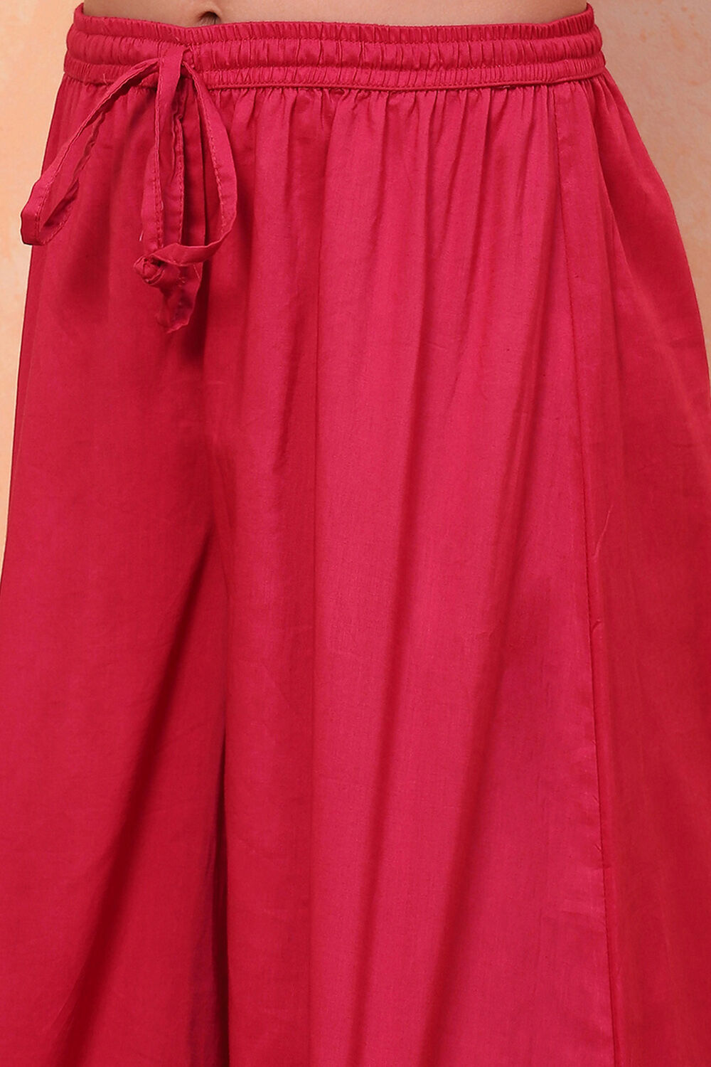 White and Pink Floral Printed Flared Festive Suit Set image number 2