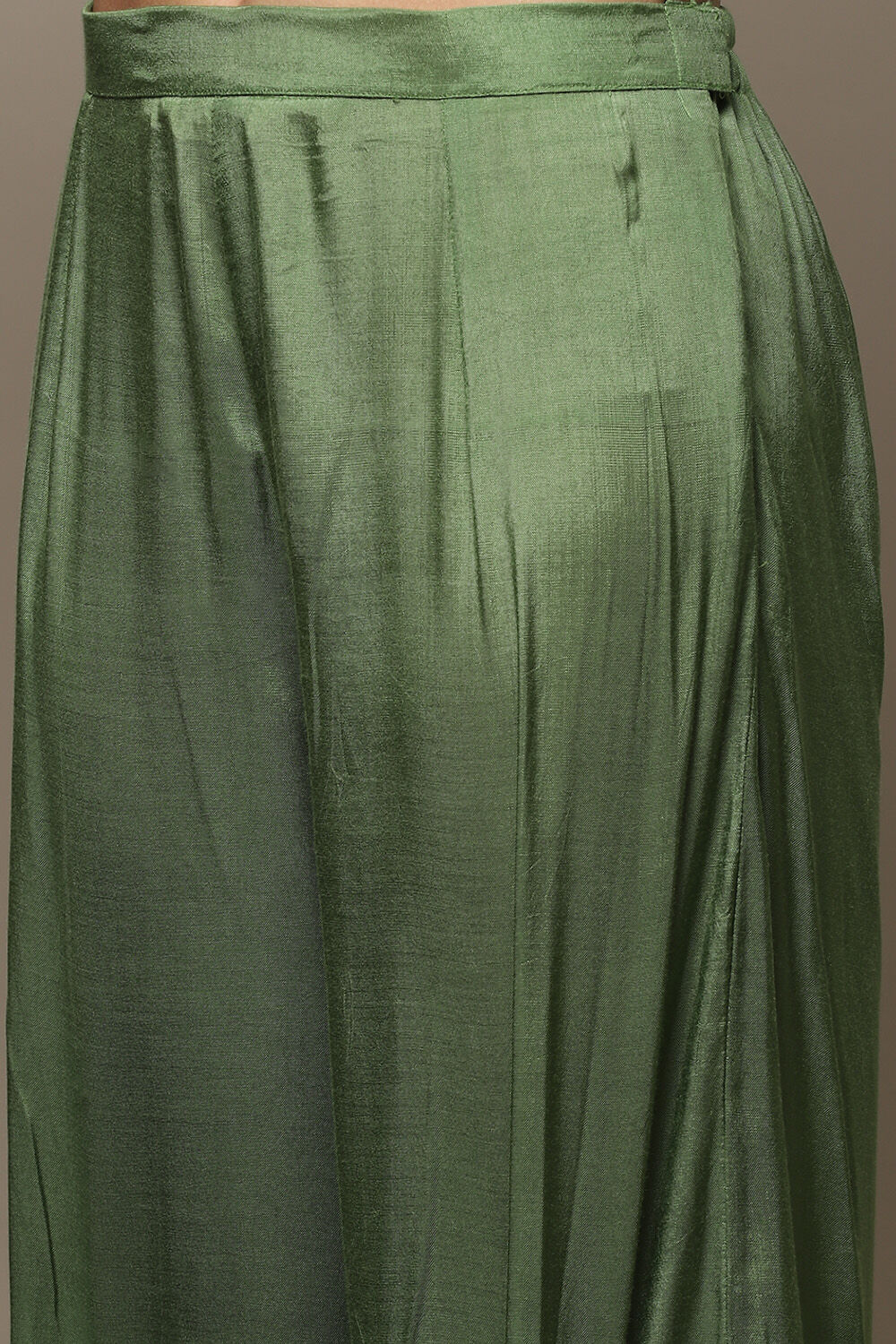 Green Cotton Machine Embroidered Unstitched Suit Set image number 3