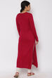 Brick Red Woolen Kurta image number 4