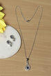Navy Brass Necklace Set image number 2