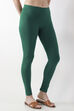 Light Pink Cotton Lycra Solid Fitted Leggings image number 3
