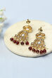Red Stone Embellished Earrings image number 2
