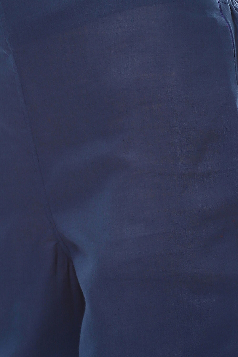 Red Cotton Blend Unstitched Suit Set image number 2