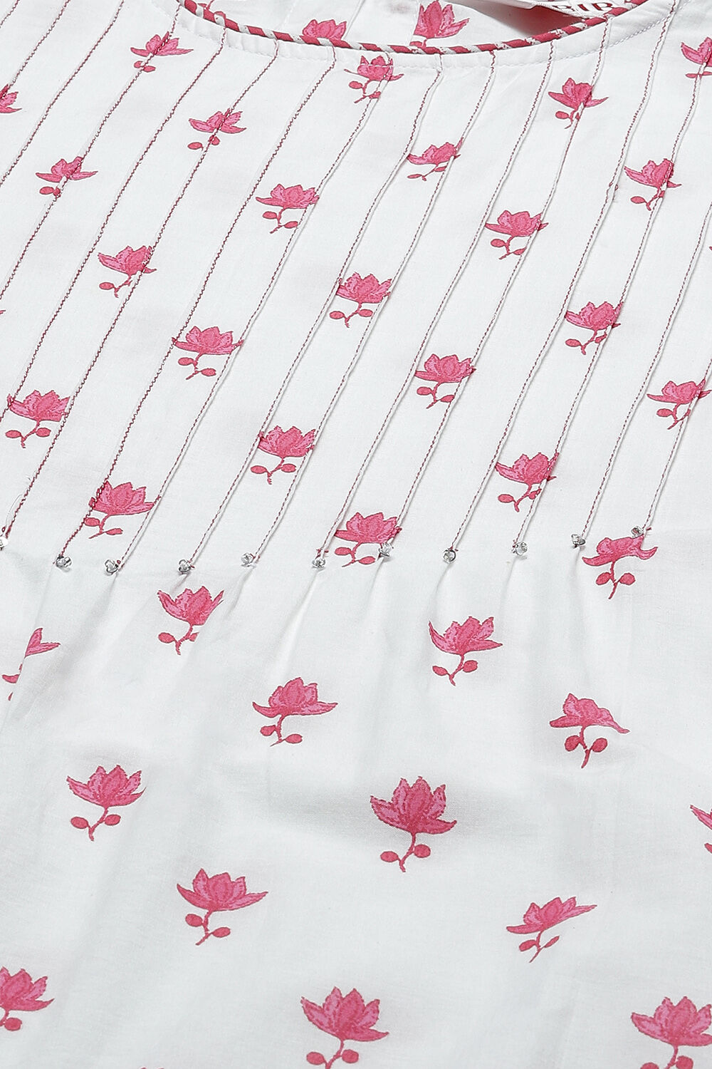 Sky Blue Cotton Straight Kurta image number 1