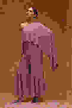 Rose Pink Georgette Heavy Beaded Embroidery Jumpsuit image number 2