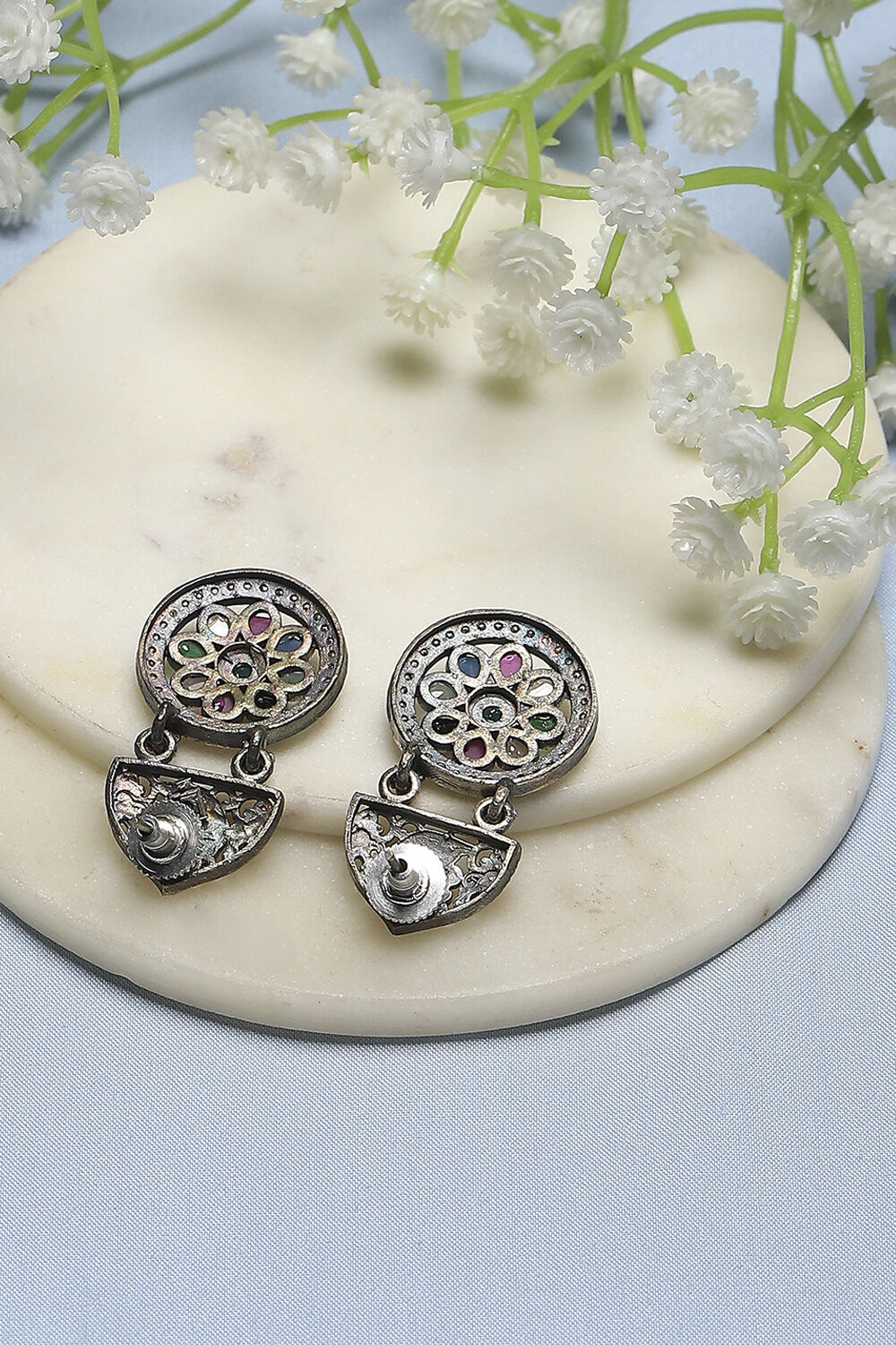 Multi Oxidised Brass Drop & Danglers image number 2