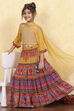 Assorted Polyester Printed Tiered Lehenga Set image number 0