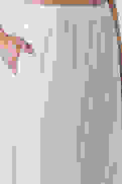 White Viscose Rayon Straight Palazzos image number 1