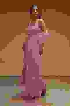 Pink Georgette Digital Printed Pre-Draped Saree image number 2