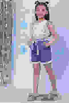 Blue Relaxed Shorts image number 5