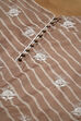 Brown Cotton Digital Print Unstitched Suit Set image number 6