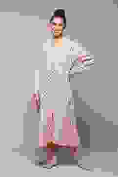 Off White Rayon Printed Sleepwear image number 3